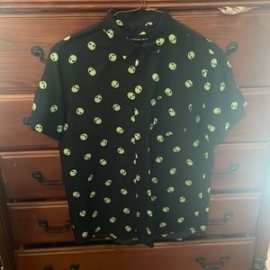 Molokai surf co. Alien button up shirt